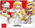 Amiibo Super Mario Odyssey - Pack Mario - Peach - Bowser en boîte 