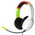 Casque filaire gaming Nintendo Switch PDP Radiant Racers Airlite rouge vert et blanc