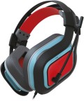 Casque gaming filaire Headset HC9 bleu/rouge