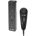 Wiimote et Nunchuk Noirs Konix