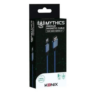 Câble magnétique 3m Xbox Series X Konix noir  - Multimedia