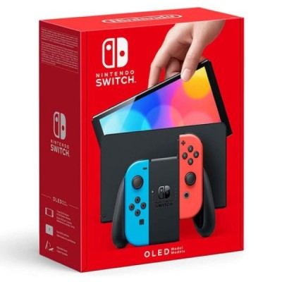 Console Nintendo Switch Oled rouge et bleu - Switch