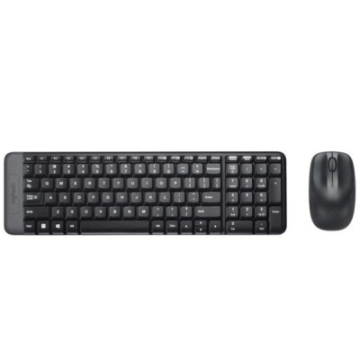 Pack Clavier & Souris Sans fil Mk220 Logitech noir - Multimedia