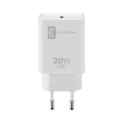 Chargeur USB-C 20W Cellularline  - Multimedia