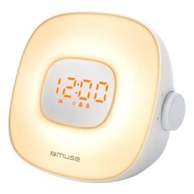 Radio-Réveil Lumineux MUSE ML-198CR avec Simulateur d'Aube - Multimedia