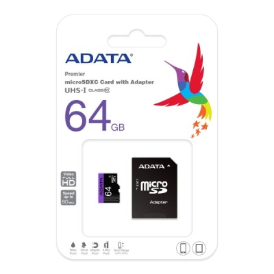 carte mémoire SD V2 64 Go Adata - Multimedia