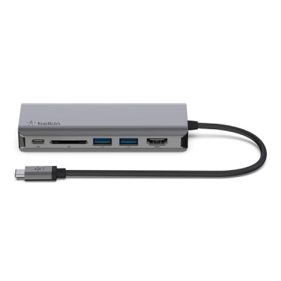 Adaptateur USB-C multiport 6-en-1 Belkin - Multimedia