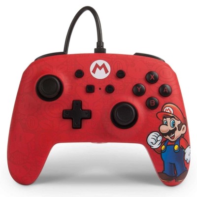 Manette filaire améliorée Power A pour Switch Mario - Switch