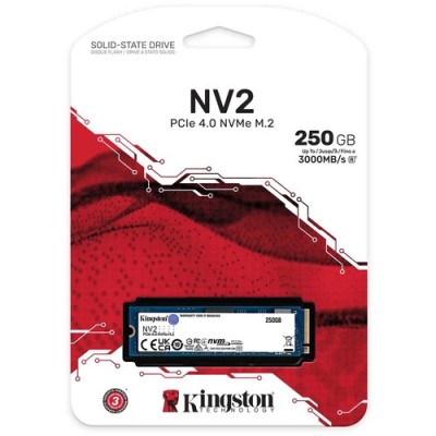 Disque Dur interne SSD Kingston NV2 M.2 2280 NVMe 250 Go - Multimedia