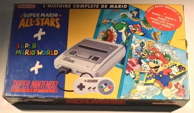 Console Super Nintendo avec Super Mario All Stars et Super Mario World - Super Nintendo