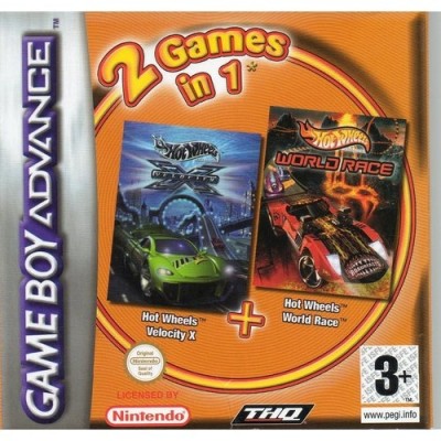 2 jeux en 1 Hot Wheels World Race et Velocity X - Game Boy Advance