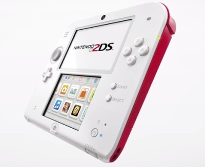 Console Nintendo 2DS Blanche et Rouge - 3DS