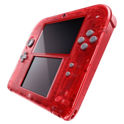 Console Nintendo 2DS Rouge Transparent - 3DS