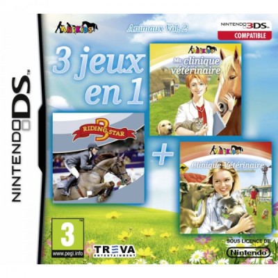 3 Jeux en 1 - Animaux Vol. 2 - DS