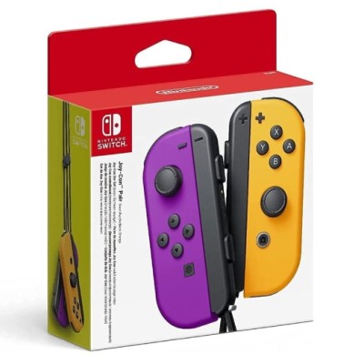 Paire de manettes Joy-Con Violet Néon & Néon Orange pour Nintendo Switch - Switch