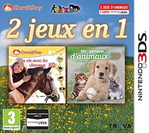 2 jeux en 1: Ma Vie avec les Chevaux 3D + Ma Pension D'Animaux 3D - 3DS