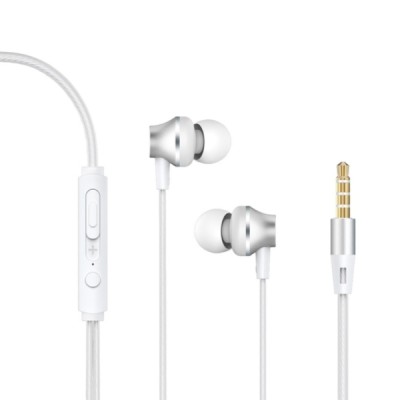 Écouteurs filaires en métal avec télécommande et micro Devia - Argent - Multimedia