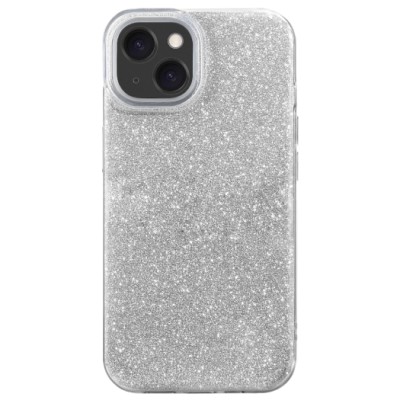 Coque glitter iPhone 11 argent - Coque