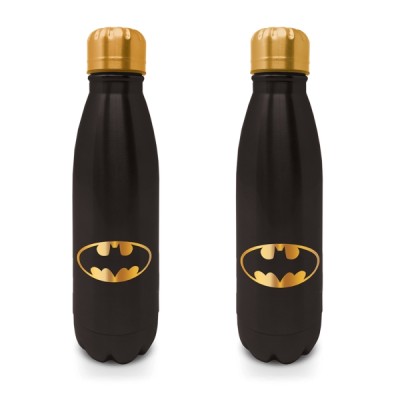 Petite bouteille en métal Noire et Dorée - Batman - 540ml  - mug