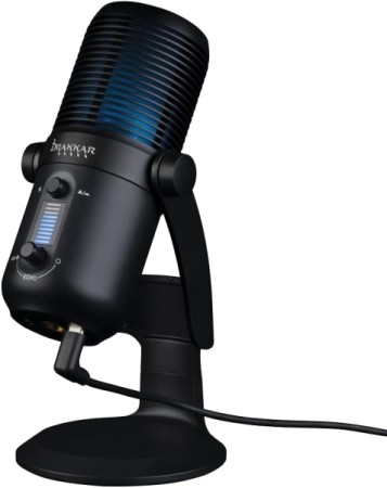 Microphone filaire Fury Pro Konix Drakkar pour streaming Câble 1,8 m noir - Multimedia