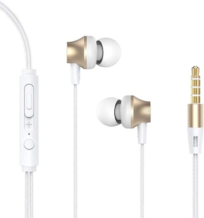 Écouteurs filaires en métal avec télécommande et micro Devia - blanc - Multimedia