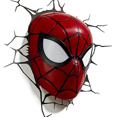 Lampe 3D Murale Mask Spiderman Marvel 28cm - Lampe
