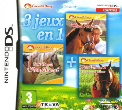 3 jeux en 1 - Chevaux - DS
