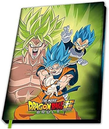 Cahier A5 Broly vs Goku vs Vegeta Dragon Ball Super Broly - Librairie