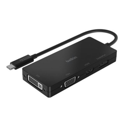 Adaptateur vidéo USB-C VGA -DVI - 4K HDMI - 4K Display Belkin noir  - Accessoires
