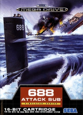 688 Attack Sub en boîte - Megadrive