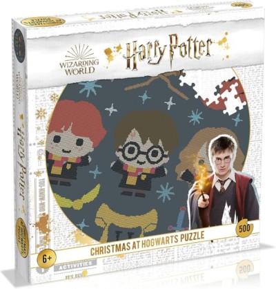 Puzzle 500 pièces Noël à Poudlard - Winning Moves Harry Potter - Jeux et cartes