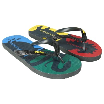 Sandales de plage premium Maisons de Poudlard Harry Potter - Pointure 44 - Textile