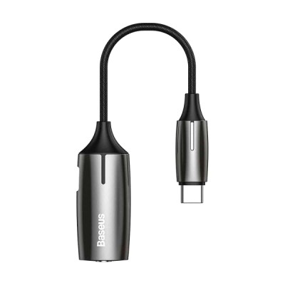 Adaptateur Baseus 2-en-1 Type-C mâle vers Type-C et femelle 3,5 mm - Multimedia