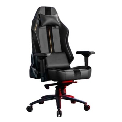 Chaise gaming ergonomique onyx Noire/Or - X-Rocker - Multimedia