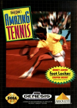 Amazing Tennis (import USA) en boîte - Megadrive