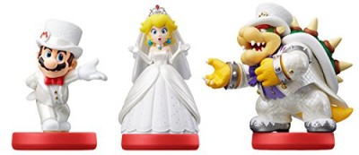 Amiibo Super Mario Odyssey - Pack Mario - Peach - Bowser  - Switch