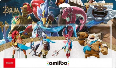Amiibo Zelda Breath of the Wild - Daruk Mipha Urbosa Revali en boîte  - Switch