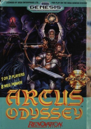 Arcus Odyssey (import USA) en boîte - Megadrive