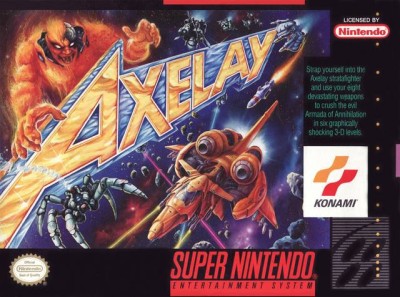 Axelay (import USA) en boîte - Super Nintendo