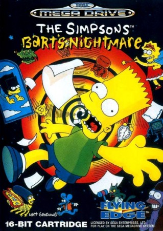 The Simpsons : Bart's Nightmare en boîte - Megadrive