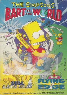 The Simpsons : Bart vs the World - Game Gear
