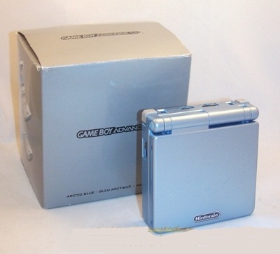 Console Game Boy Advance SP Bleue Artic en boîte - Game Boy Advance
