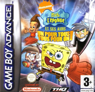 Bob l' Eponge, Un Pour Tous, Tous Pour un! en boîte - Game Boy Advance