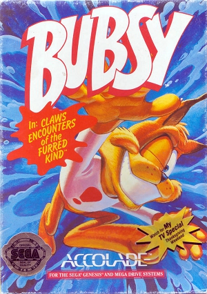 Bubsy in: Claws Encounters of the Furred Kind (import USA) en boîte - Megadrive