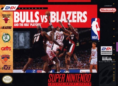 Bulls Vs Blazers and the NBA Playoffs (import USA) - Super Nintendo