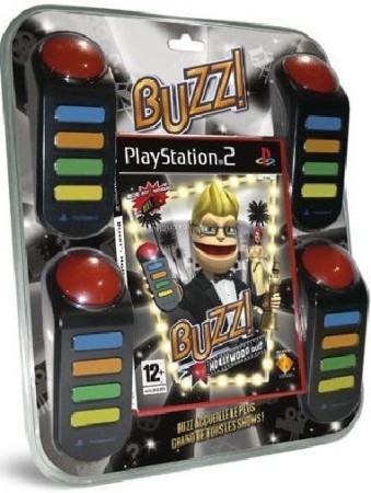 Buzz : Hollywood Quiz avec Buzzers sous blister - Playstation 2