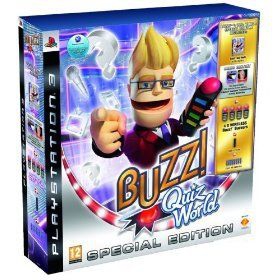 Buzz Quiz World + 4 Buzzers Sans fil en boîte - Playstation 3