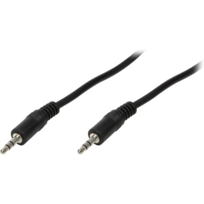Câble audio, 2 x jack mâle 3,5 mm, 3 m (CA1051) LogiLink noir - Multimedia