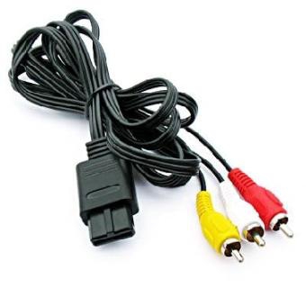 Cable Audio Video Peritel AV RCA Officiel Nintendo  - Nintendo 64
