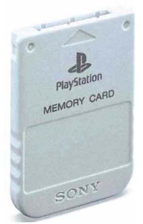 Carte Mémoire Officielle Blanche - Playstation One